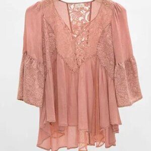 Gimmicks by BKE Flowy Peasant Top XS